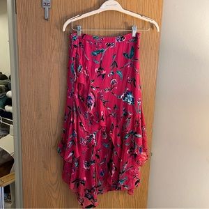 Tanya Taylor Velvet Midi Skirt